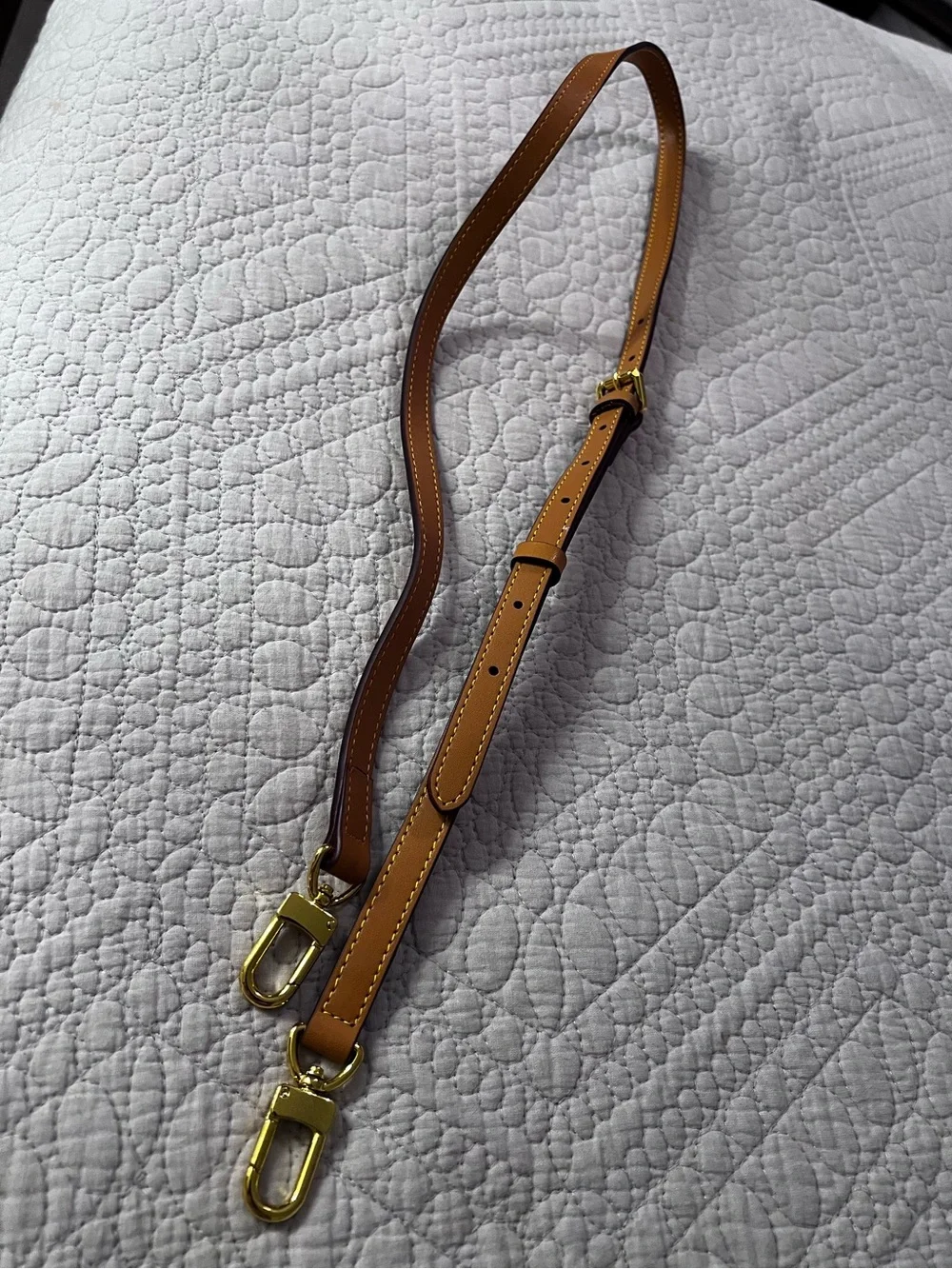 54” inches Leather Strap with Gold Buckle